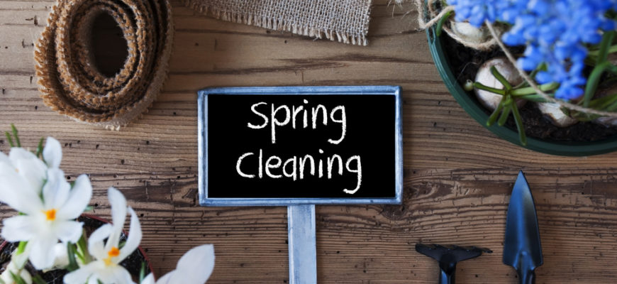 Flowers,,Sign,,Text,Spring,Cleaning